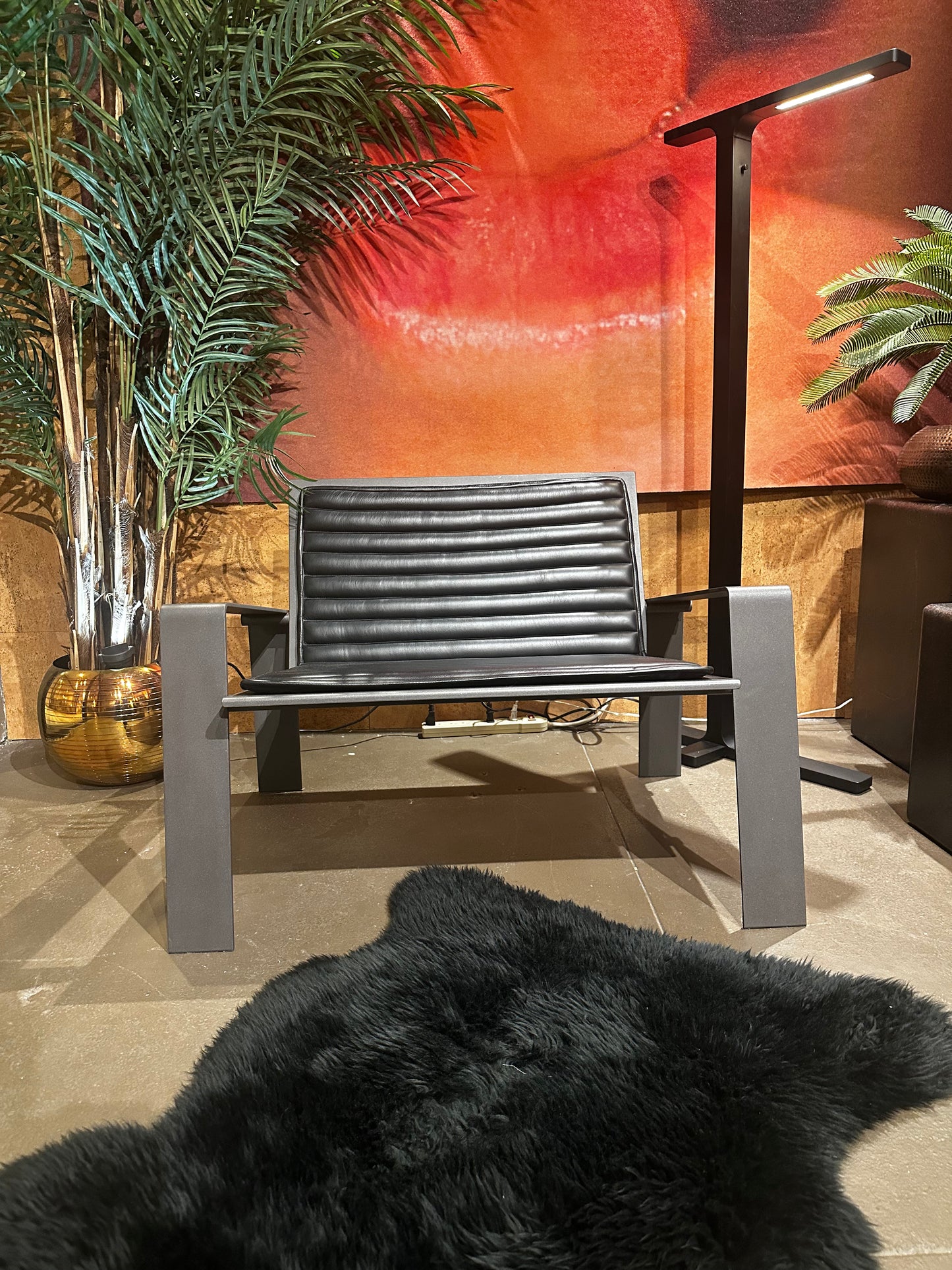 MKS GUNMETAL INDOOR/OUTDOOR ARMCHAIR