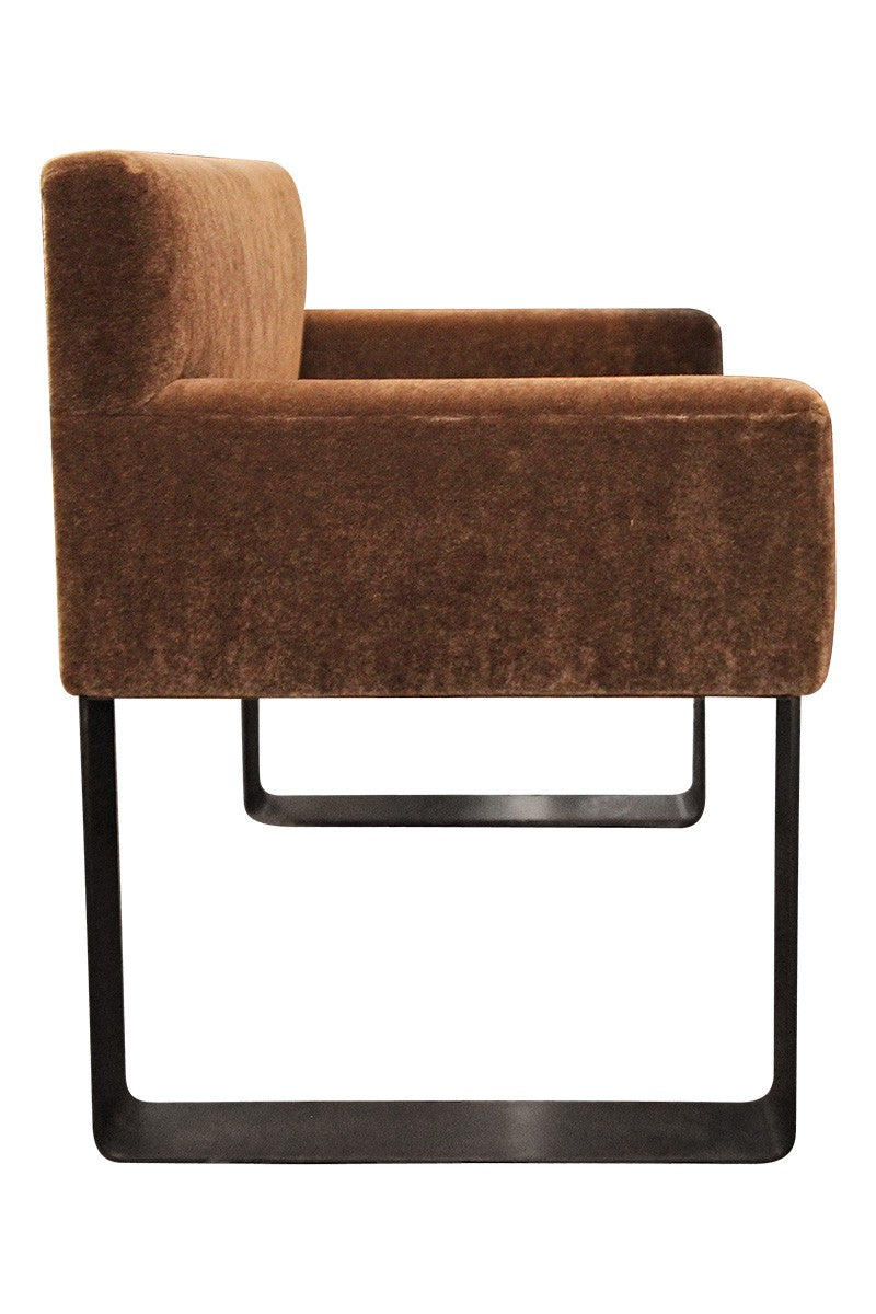 MODERIST BRONZE & MOHAIR DESK CHAIR