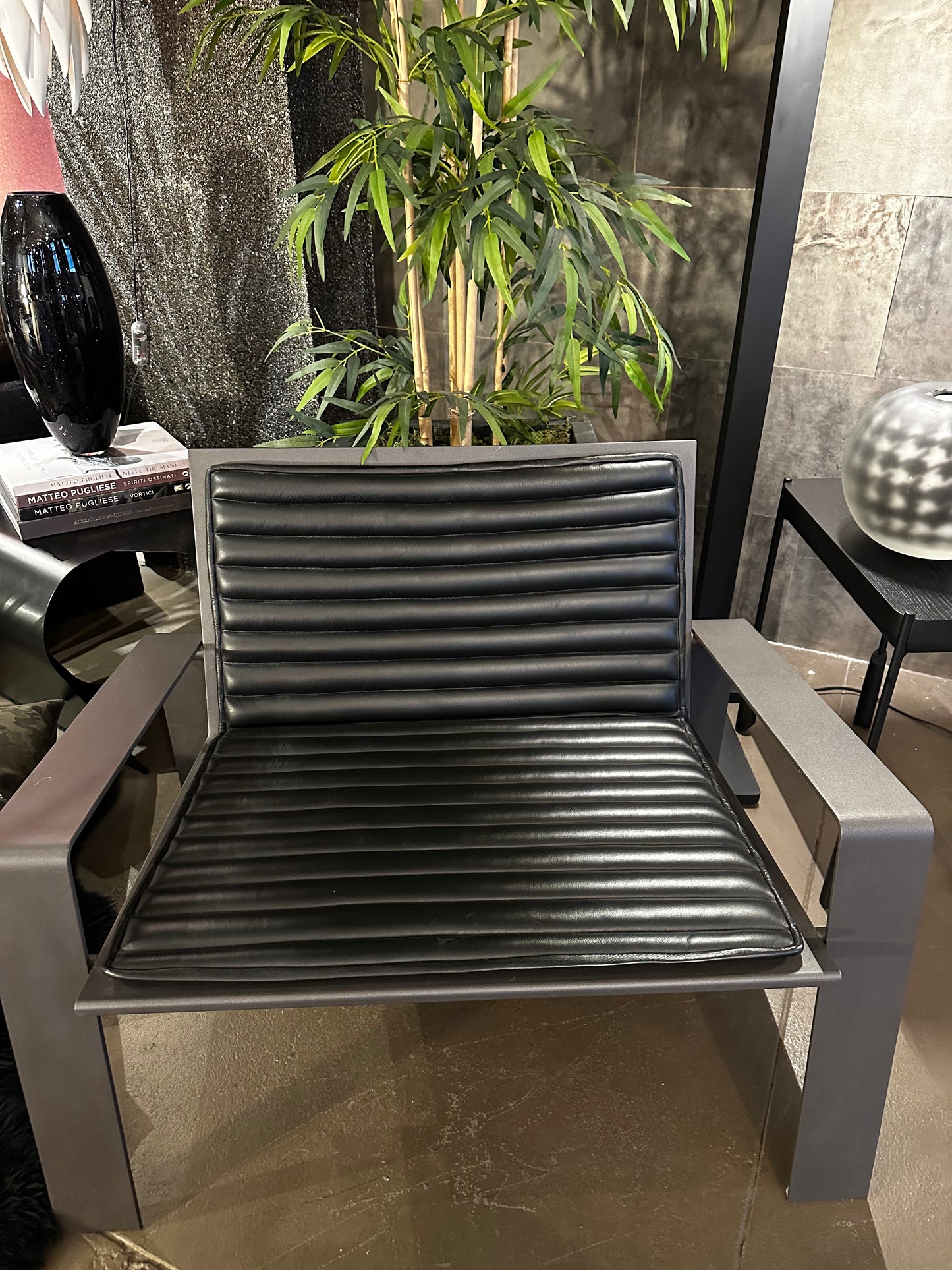 MKS GUNMETAL INDOOR/OUTDOOR ARMCHAIR