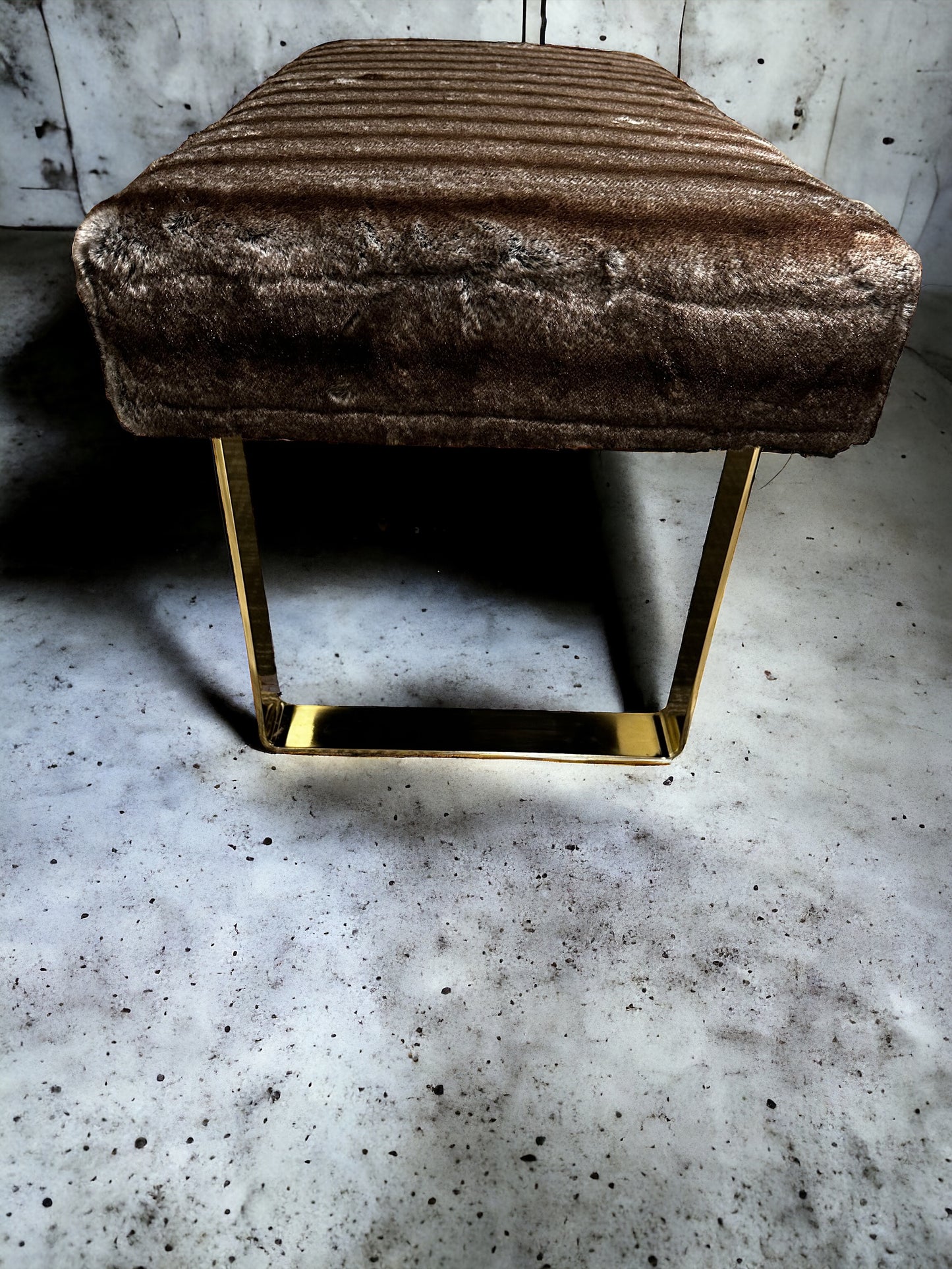 MODERNIST BENCH - Faux Fur